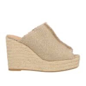 NEW Castanet espadrille woven platform wedge mule sandal Size 39/ US 9 /8.5